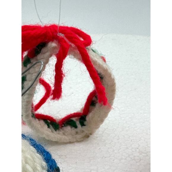 Vintage ornament lot homemade handmade grandma crochet hand knitted 70's 80's - Picture 15 of 16